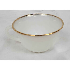 Vintage Oven Fire-King Ware White Porcelain Cup